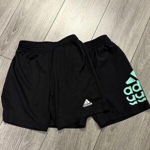 2 pair Adidas Boys Athletic Shorts